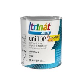   TRINÁT AQUA UNITOP SELYEMFÉNYŰ FEHÉR RAL9016 0,75 L BÁZIS