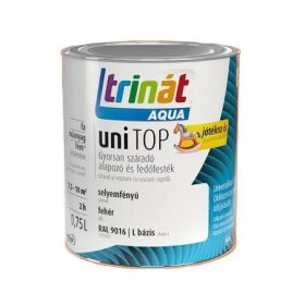   TRINÁT AQUA UNITOP SELYEMFÉNYŰ FEHÉR RAL9016 0,75 L BÁZIS