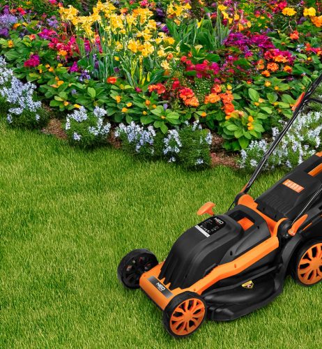 04-629 ELEKTROMOS FŰNYÍRÓ 1800W,440MM,45L-ES GYŰJTŐKOSÁR,NEO TOOLS