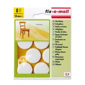 Csúsztatófilc öntpadó8*28mm fehér