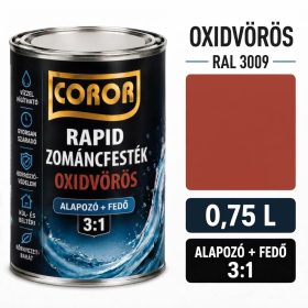COROR RAPID ZOMÁNCFESTÉK OXIDVÖRÖS 0,75L