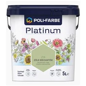   Z10 ZÖLD KRIZANTÉM - PLATINUM EGYRÉTEGŰ BELTÉRI FALFESTÉK POLI-FARBE - 5L