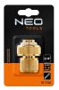 15-732 TÖMLŐ GYORSCSATLAKOZÓ 3/4 RÉZ NEO TOOLS