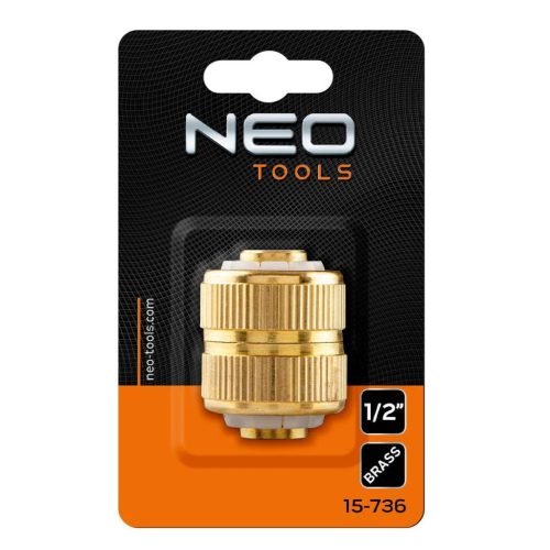 15-736 TÖMLŐTOLDÓ CSATLAKOZÓ 1/2 RÉZ NEO TOOLS