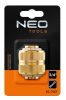 15-737 TÖMLŐTOLDÓ CSATLAKOZÓ 3/4 RÉZ NEO TOOLS