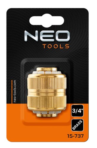 15-737 TÖMLŐTOLDÓ CSATLAKOZÓ 3/4 RÉZ NEO TOOLS