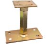 OSZLOPTARTÓ LAP HORG TALPAS M20 60MM MAGASSÁGÁLL 