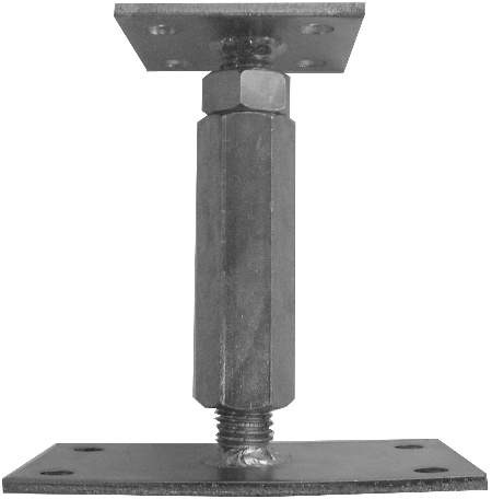 OSZLOPTARTÓ LAP HORG TALPAS M20 60MM MAGASSÁGÁLL 