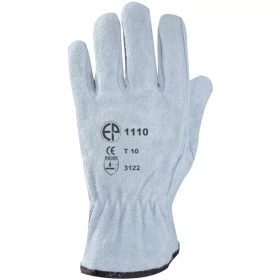 1109-BŐRKESZTYŰ SZÜRKE -KÉK SZEGÉLY-9 MÉRET