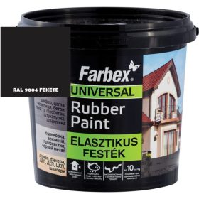   FARBEX RUBBER PAINT ELASZTIKUS FESTÉK 3,5 KG FEKETE - RAL 9004