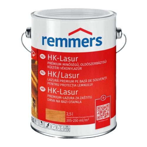 REMMERS HK-LASUR 2.5L OLDÓSZERES VÉKONYLAZÚR VÖRÖSFENYŐ RC-260