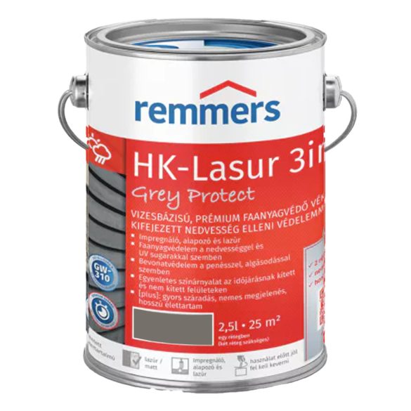 GRAFITSZÜRKE - REMMERS HK-LASUR PLUS VIZES VÉKONYLAZÚR FT-25416 - 2,5L