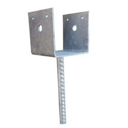 oszloptartó U-forma 121mm horg. Betonba