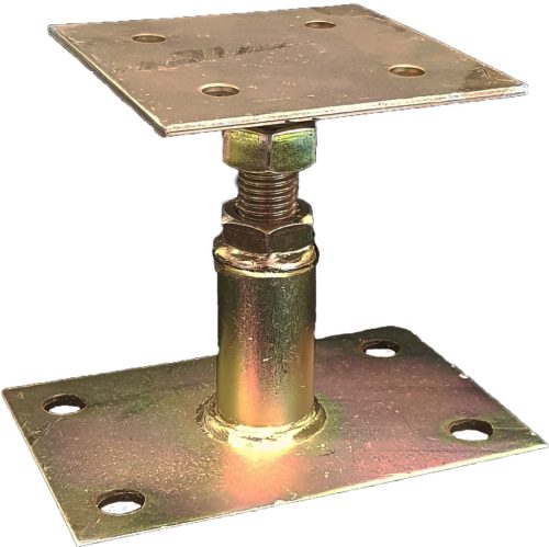 oszloptartó lap 85*85mm horg talpas m16 60mm magasságállítás
