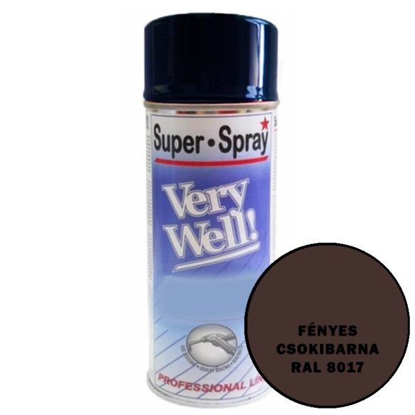 FÉNYES CSOKIBARNA RAL 8017 - VERY WELL SPRAY - 400ML