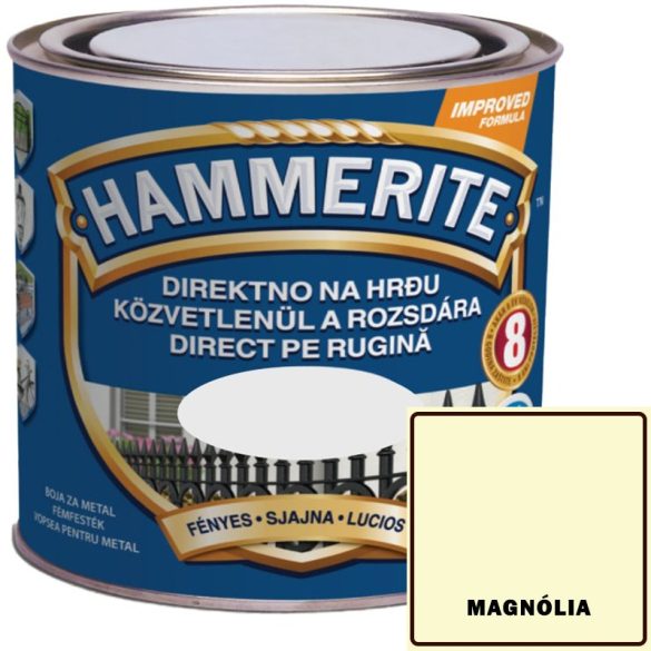 FÉNYES MAGNÓLIA - HAMMERITE FÉMFESTÉK- KÖZVETLENÜL A ROZSDÁRA - 0,75L