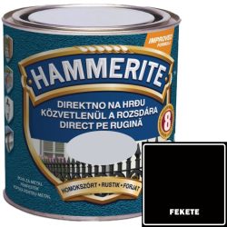   HOMOKSZÓRT FEKETE - HAMMERITE FÉMFESTÉK- KÖZVETLENÜL ROZSDÁRA - 0,75 L