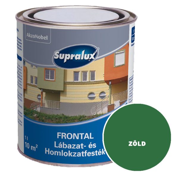 ZÖLD - SUPRALUX FRONTAL LÁBAZAT- ÉS HOMLOKZATFESTÉK - 1 L