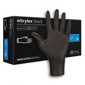   MERCATON NITRYLEX NITRIL KESZTYŰ 100DB-OS FEKETE M"-ES MÉRET