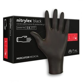   MERCATOR NITRYLEX NITRIL KEZSTYŰ 100DB-OS FEKETE L"-ES MÉRET