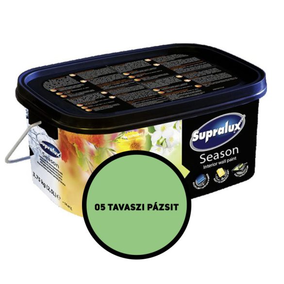 SUPRALUX SEASON SZÍNES BELTÉRI FESTÉK 5L- 5 TAVASZI PÁZSIT