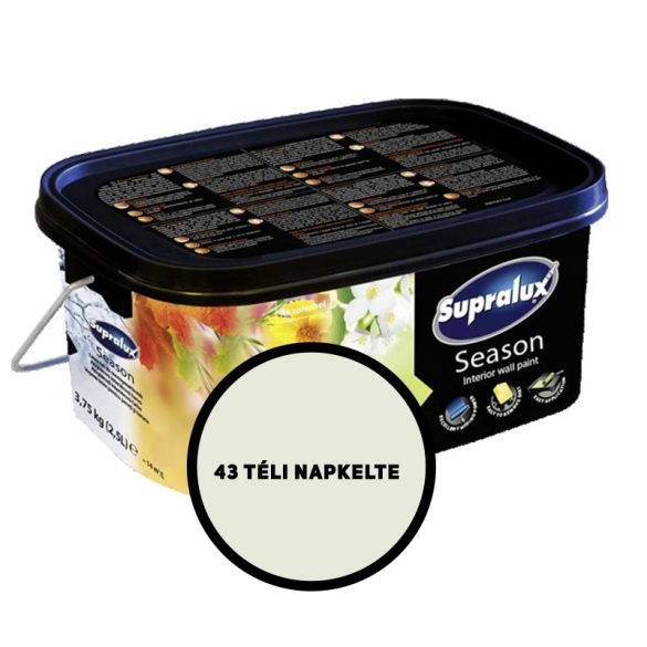 SUPRALUX SEASON SZÍNES BELTÉRI FESTÉK 5KG- 43 TÉLI BERKENYE