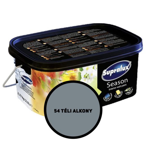 SUPRALUX SEASON SZÍNES BELTÉRI FESTÉK 2,5 L- 54 TÉLI ALKONY