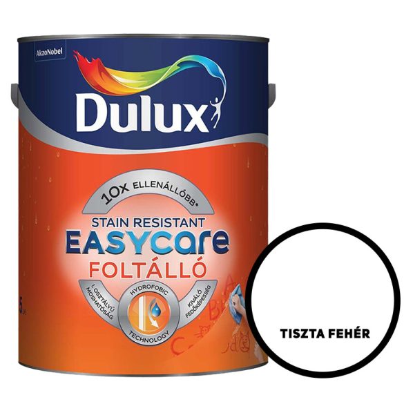 TISZTA FEHÉR - DULUX EASYCARE VÍZTASZÍTÓ LATEX BELTÉRI FALFESTÉK - 2,5L