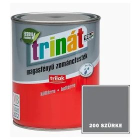 TRINÁT MAGASFÉNYŰ ZOMÁNCFESTÉK 0,25 L 200 SZÜRKE