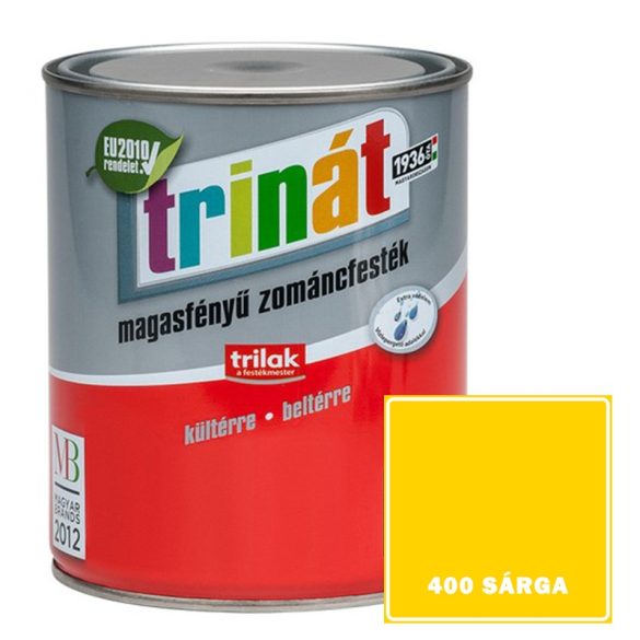 TRINÁT MAGASFÉNYŰ ZOMÁNCFESTÉK 0,5 L 400 SÁRGA