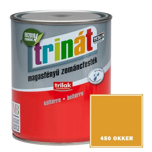 TRINÁT  MAGASFÉNYŰ ZOMÁNCFESTÉK 0,25 L 450 OKKER