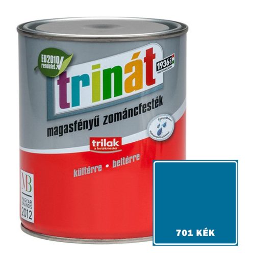 701 KÉK - TRINÁT MAGASFÉNYŰ ZOMÁNCFESTÉK - 1 L