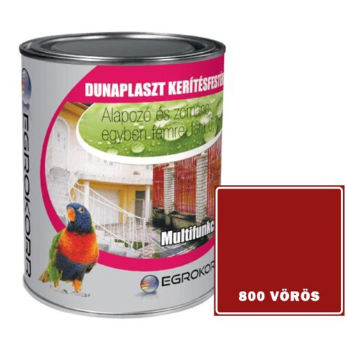 DUNAPLAST KERÍTÉSFESTÉK 0,75 L 800 VÖRÖS