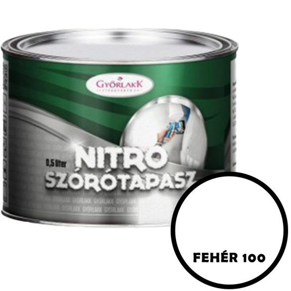 FEHÉR 100 - NITRO SZÓRÓTAPASZ - 0,5 L