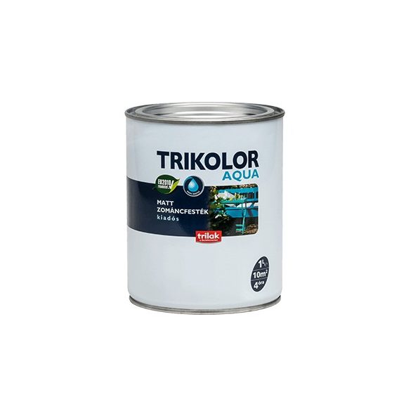 TRIKOLOR AQUA MATT ZOMÁNCFESTÉK 1 L FEHÉR