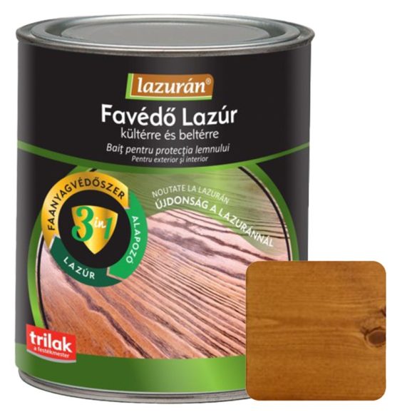 LAZURÁN 3IN1 VÉKONYLAZÚR DIÓ 2,5L