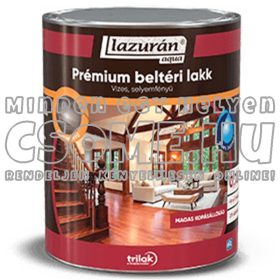   LAZURÁN PRÉMIUM BELTÉRI VIZES SELYEMFÉNYŰ LAKK 0,75 L