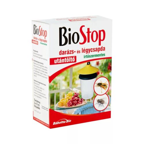 BIOSTOP DARÁZS ÉS LÉGYCSAPDA UTÁNTÖLTŐ (3 DB)