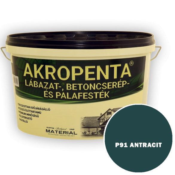 P91 ANTRACIT - AKROPENTA  LÁBAZAT-, BETONCSERÉP ÉS PALAFESTÉK - 4 L