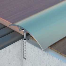   REJTETT RÖGZÍTÉSŰ LENCSE BURKOLATVÁLTÓ 50 MM* 0,9 M ELOXÁLT MATT EZÜST