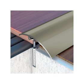   REJTETT RÖGZÍTÉSŰ BURKOLATVÁLTÓ 50 MM* 0,9 M ELOXÁLT MATT PEZSGŐ