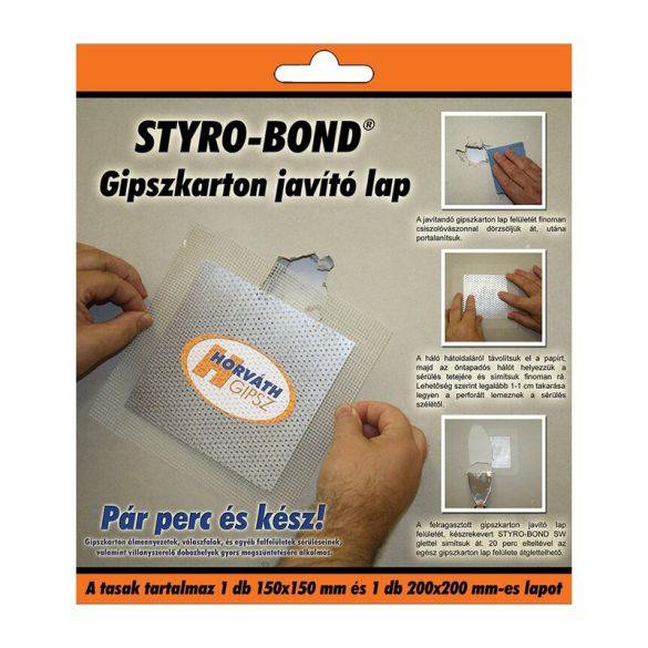 STYRO-BOND HIDE GIPSZKARTON JAVÍTÓ LAP 100X100 MM - 2DB/CS