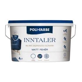 POLI-FARBE INNTALER MATT FEHÉR BELTÉRI 4L