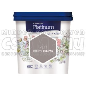  F60 FEKETE TULIPÁN - PLATINUM EGYRÉTEGŰ BELTÉRI FALFESTÉK POLI-FARBE - 2,5L