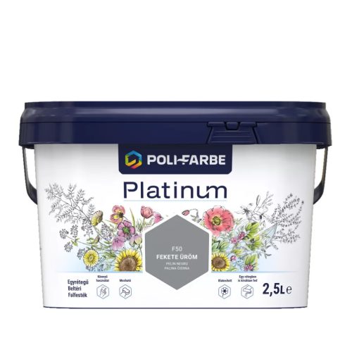 PLATINUM BELTÉI FALFESTÉK 2,5 L FEKETE ÜRÖM