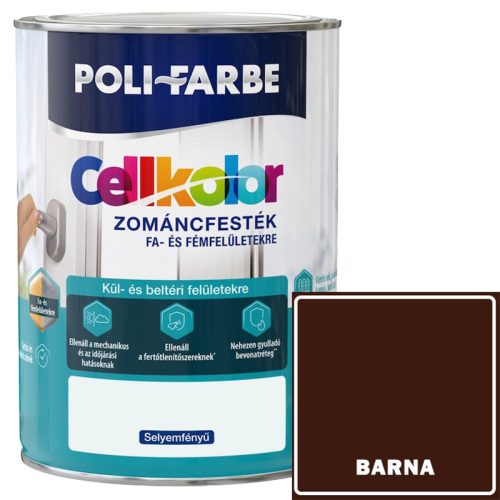 CELLKOLOR SELYEMFÉNYŰ ZOMÁNCFESTÉK 400 ML BARNA