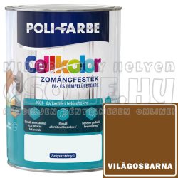   VILÁGOSBARNA - CELLKOLOR SELYEMFÉNYŰ ZOMÁNCFESTÉK - POLI-FARBE - 800ML