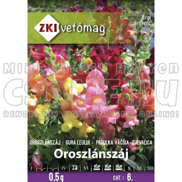 OROSZLÁNSZÁJ - VIRÁGMAG ZKI VETŐMAG - 0,5G