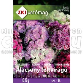   TÖRÖKSZEGFŰ ALACSONY TELTVIRÁGÚ - VIRÁGMAG ZKI VETŐMAG - 0,5G