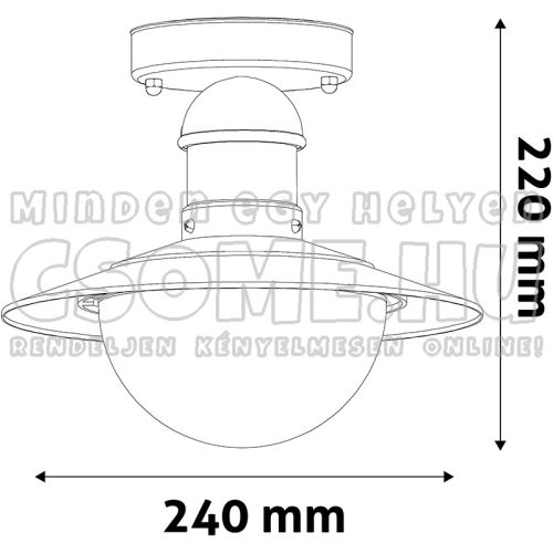 AVIDE KÜLTÉRI MENNYEZETI LÁMPA IMPEERIAL
